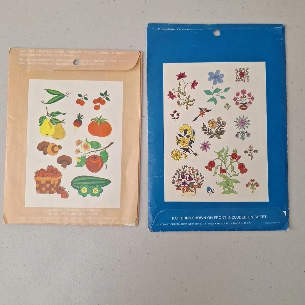 Huge Vintage Lot of Hot Iron Transfers Aunt Martha's Pritty Pinch Mixed Lot 40s+